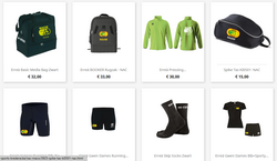 Webshop printscreen